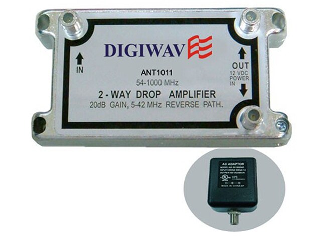 Digiwave ANT1011 HDTV Antenna Amplifier Silver