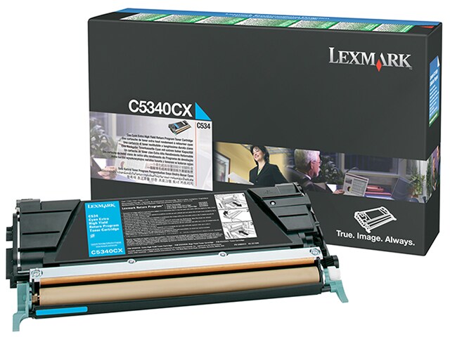 Lexmark C5340CX C534 Extra High Yield Return Program Toner Cartridge Cyan