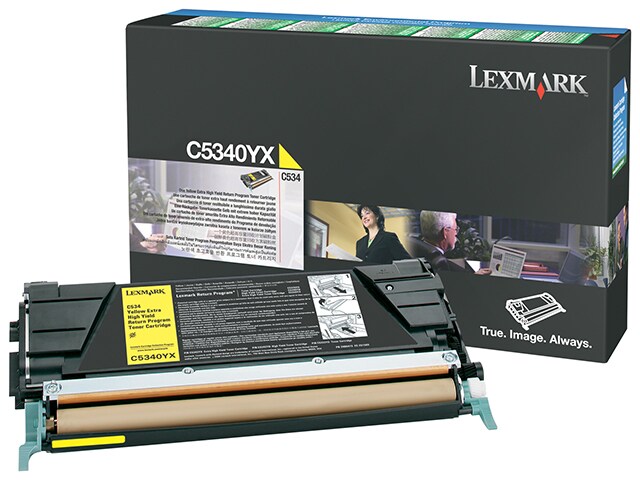 Lexmark C5340YX C534 Extra High Yield Return Program Toner Cartridge Yellow