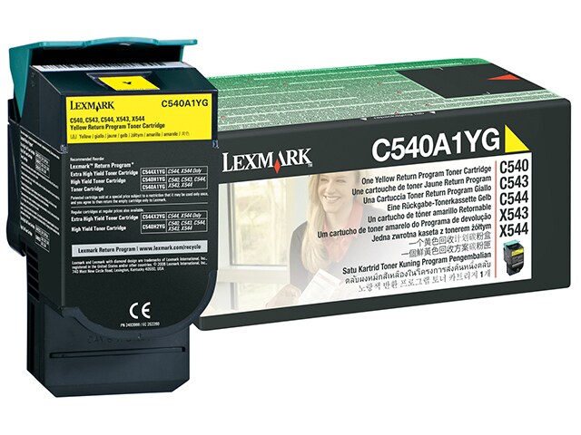 Lexmark C540A1YG Return Program Toner Cartridge Yellow