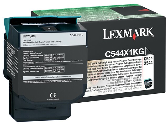 Lexmark C544X1KG Extra High Yield Return Program Toner Cartridge Black
