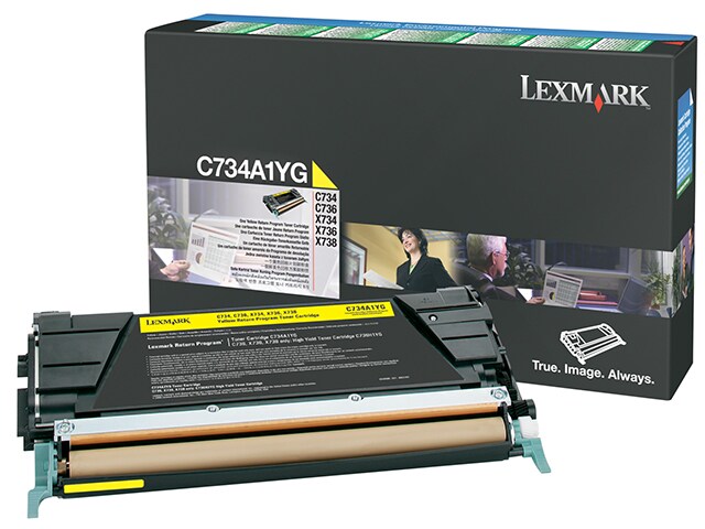 Lexmark C734A1YG Return Program Toner Cartridge Yellow