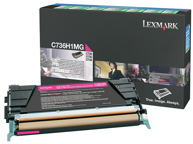Lexmark C736H1MG High Yield Return Program Toner Cartridge Magenta