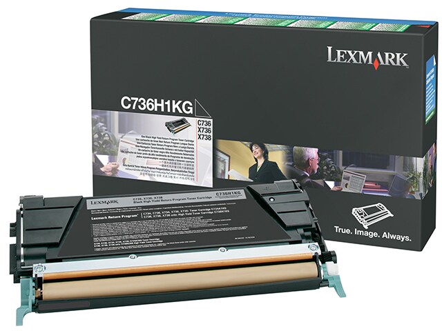 Lexmark C736H1KG High Yield Return Program Toner Cartridge Black