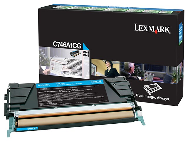 Lexmark C746A1CG Return Program Toner Cartridge Cyan