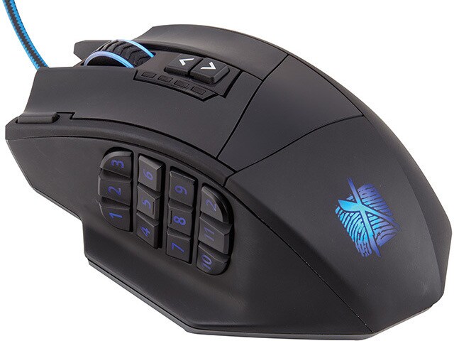Xtreme Gaming MMO Gaming Mouse Black Blue