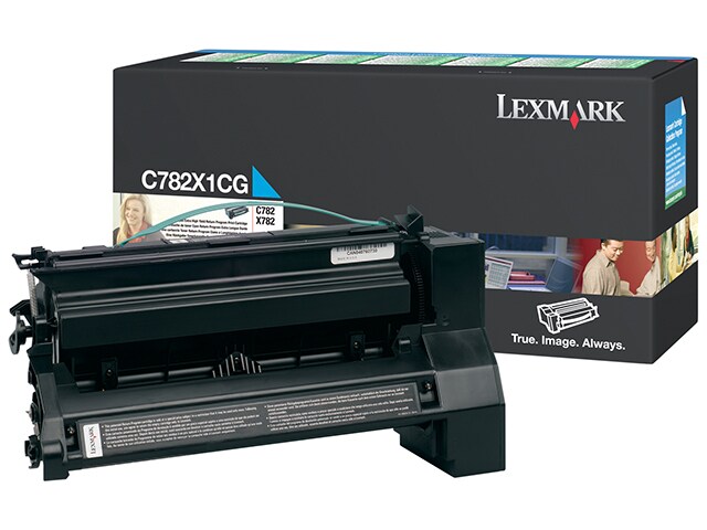 Lexmark C782X1CG Extra High Yield Return Program Print Cartridge Cyan