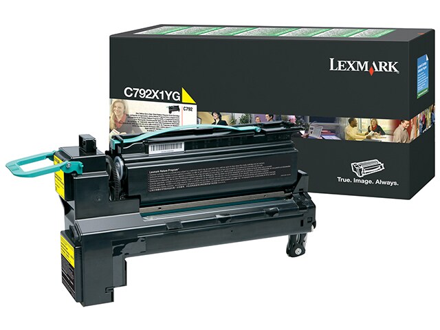 Lexmark C792X1YG Extra High Yield Return Program Print Cartridge Yellow