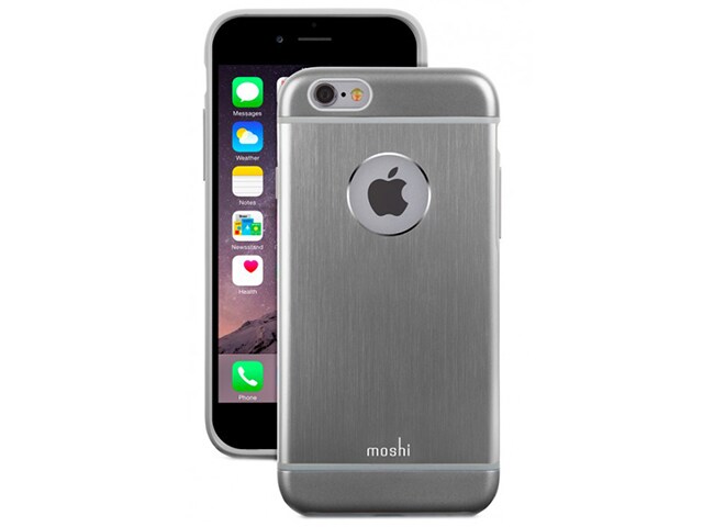 Moshi iGlaze Armour iPhone 6 6s Hard Shell Case Silver