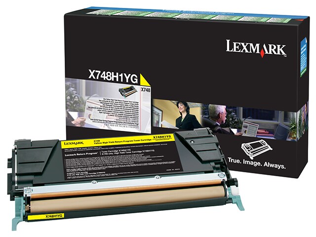 Lexmark X748H1YG High Yield Return Program Toner Cartridge Yellow