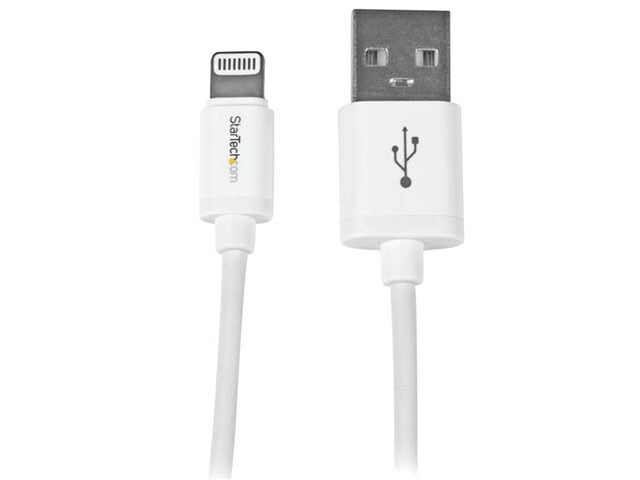 Startech 1m 3 Apple Slim Lightning Connector to USB Cable White
