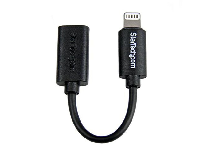 StarTech Micro USB to Apple Lightning Connector Adapter Black