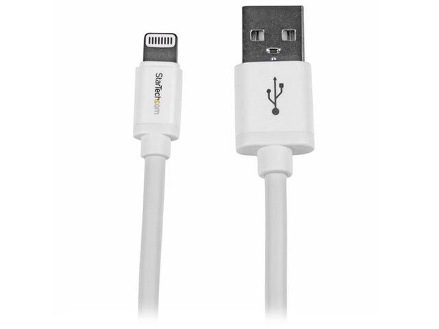 Startech 2m 6 Long Apple Lightning Connector to USB Cable White