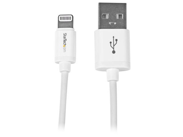 StarTech 0.3m 11 quot; Short Apple Lightning Connector to USB Cable White