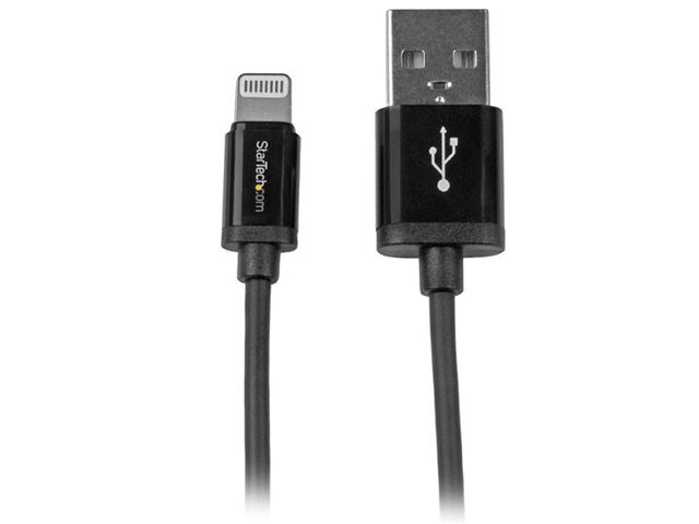StarTech 1m 3 Apple Lightning Connector to USB Cable Black