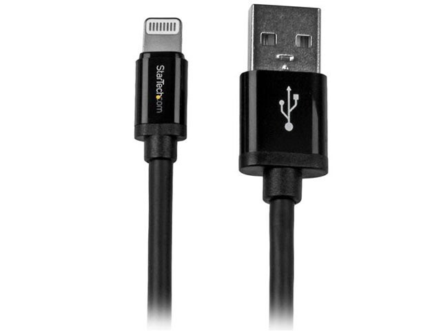 Startech 2m 6 Long Apple Lightning Connector to USB Cable Black