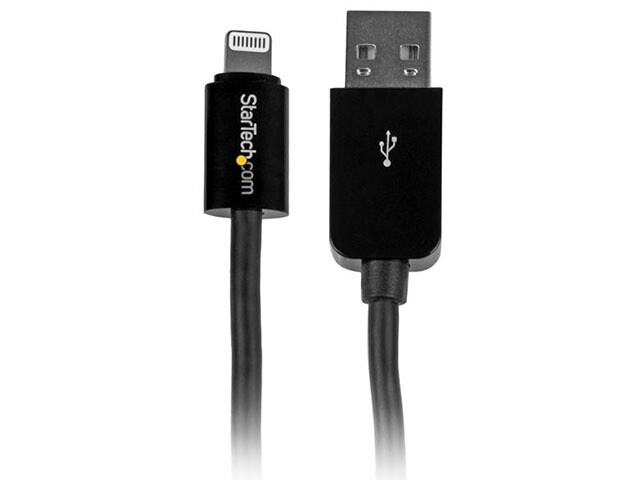 Startech 3m 10 Long Apple Lightning Connector to USB Cable Black