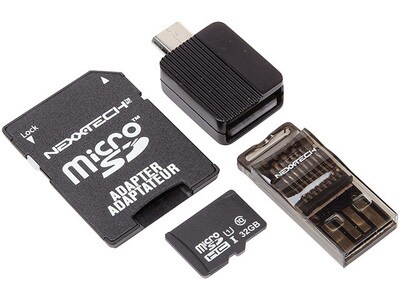 Nexxtech 4-in-1 Class 10 32GB microSDHC Kit