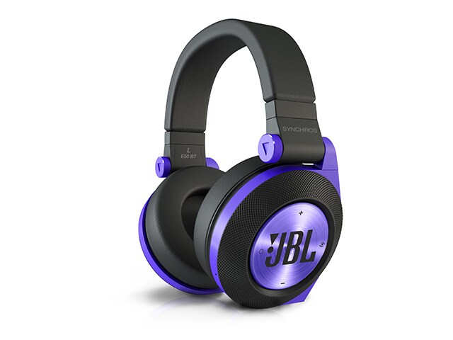 JBL Synchros E50BT Bluetooth enabled Wireless Headphones Purple