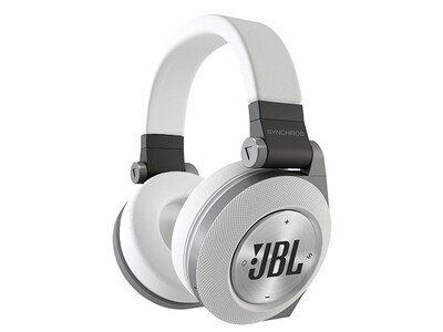 JBL Synchros E50BT Bluetooth-enabled Wireless Headphones - White