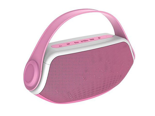 SYLVANIA SP233PN Bluetooth Portable Boom Box Pink
