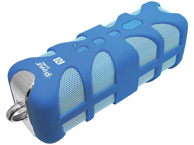 Pyle Rugged Splash Proof Marine Grade Portable Bluetooth Speaker Blue