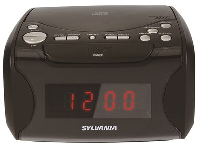 SYLVANIA USB Charging CD Clock Radio