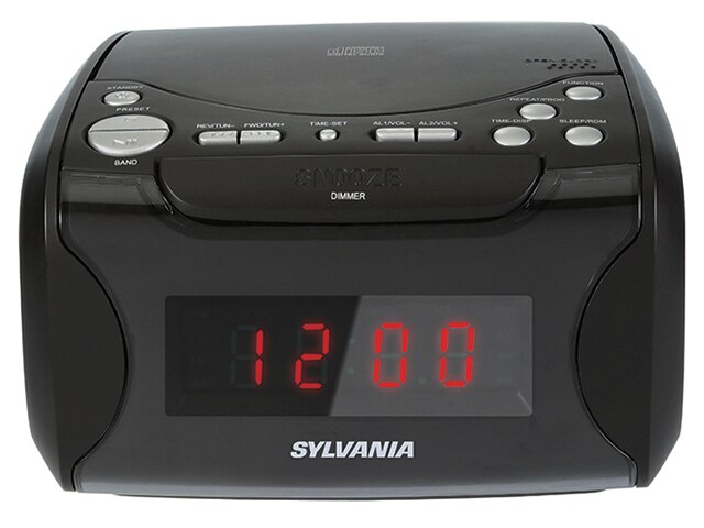 SYLVANIA USB Charging CD Clock Radio