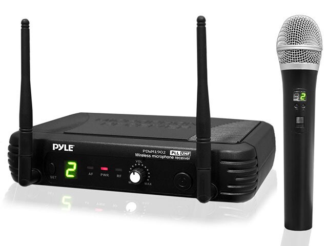 PYLE PDWM1902 Premier Series UHF Wireless Handheld Microphone System