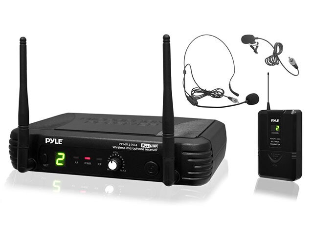 PYLE PDWM1904 Wireless Body Pack Transmitter Microphone System