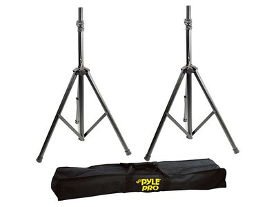 Pyle PSTK103 Heavy-Duty Aluminum Dual Speaker Stand with Bag