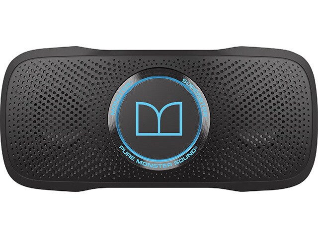 Monster SuperStar BackFloat High Definition BluetoothÂ® Speaker Black Neon Blue