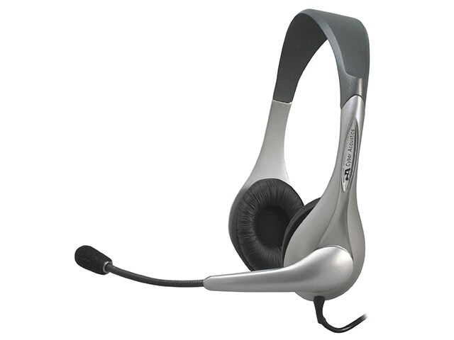 Cyber Acoustics AC 202B OEM Mono Headset Mic Silver