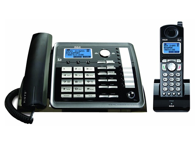 RCA TC25255RE2 2 Line Corded Cordless Expandable Phone System