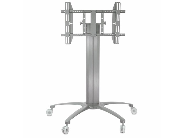 TygerClaw LCD8502 32 quot; 55 quot; Mobile TV Stand Silver
