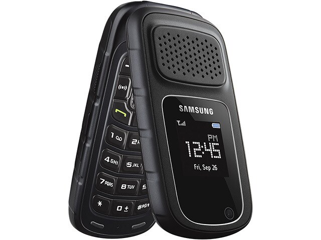 Samsung Rugby 4 Flip Phone Black