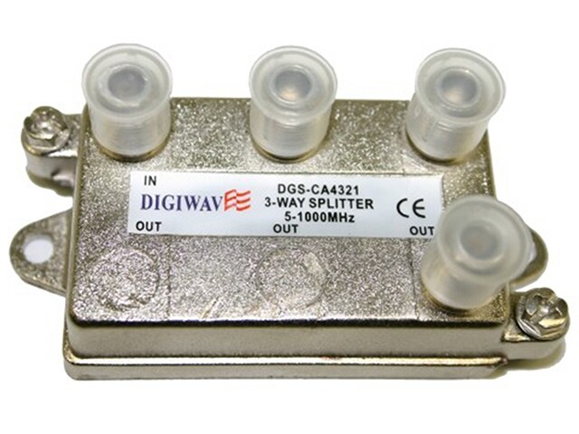 Digiwave DGSCA4321 3 Way Splitter for 5 to 1000Mhz