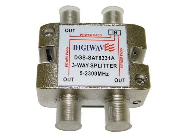 Digiwave DGSSAT8331A 3 Way Splitter for 5 to 2400Mhz