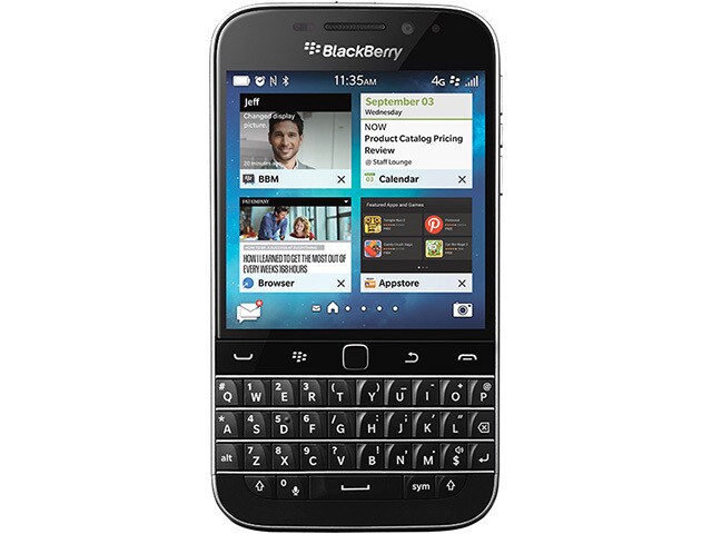 BlackBerryÂ® Classic 16GB with BlackBerryÂ® OS 10 Black