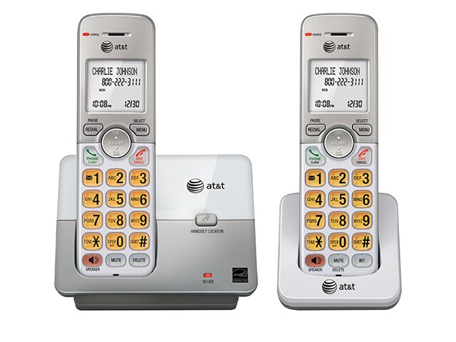 AT T EL51203 2 Handset Cordless Phone System with Caller ID Call Waiting