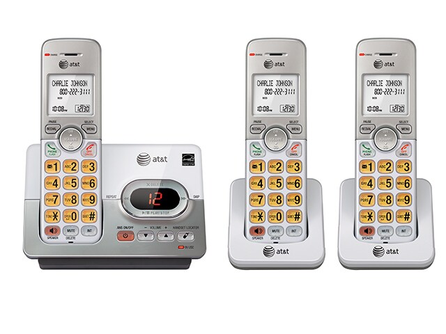AT T EL52303 3 Handset Cordless Answering System with Caller ID Call Waiting