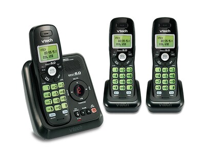 VTech CS6124-31 DECT 6.0 Cordless Phone and Answering System - 3 Handsets