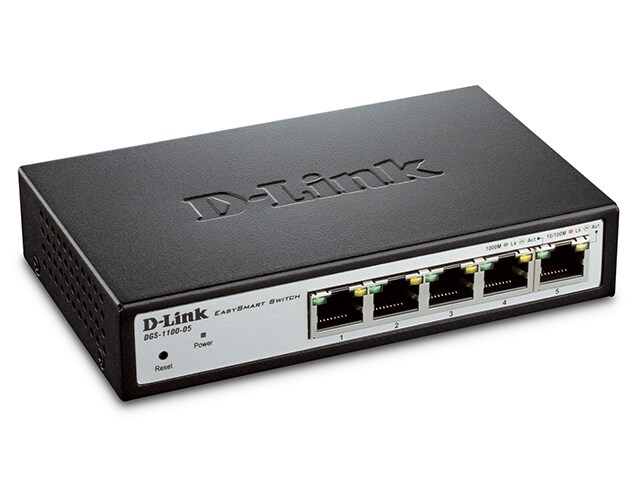 D Link DGS110005 EasySmart 5 Port Gigabit Switch