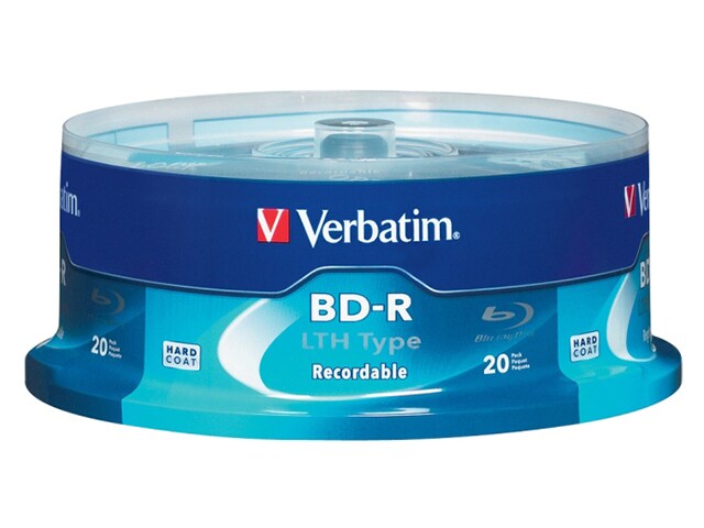 Verbatim Low to High Type 25GB 6x Blu Ray Recordable Discs 20 Pack