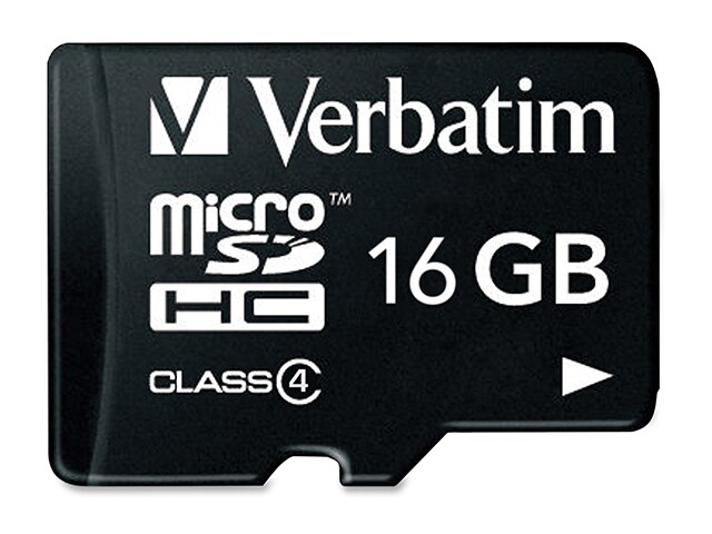 Verbatim 16GB Class 4 microSDHC Card with Adapter