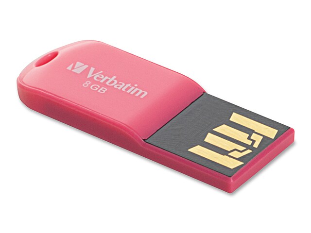 Verbatim 8GB Micro USB 2.0 Flash Drive Hot Pink
