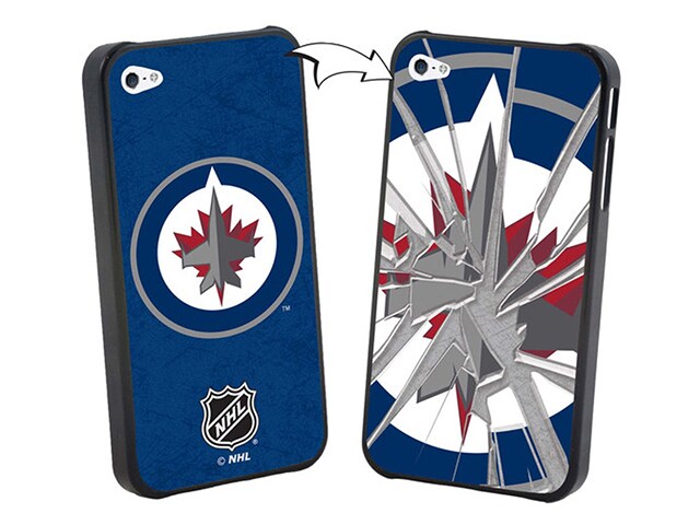 NHLÂ® iPhone 5 5s Limited Edition Broken Glass Case Winnipeg Jets