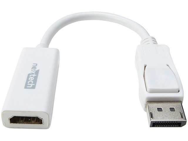 Display Port Male to HDMI Female 2K 4K 10 cm Cable White