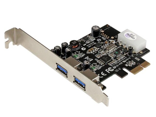StarTech PEXUSB3S25 2 Port SuperSpeed USB PCI Express Card with USAP LP4 Power