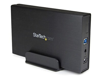 StarTech S3510BMU33 USB 3.0 to 3.5" SATA III Hard Drive Enclosure - Portable External HDD - Black
